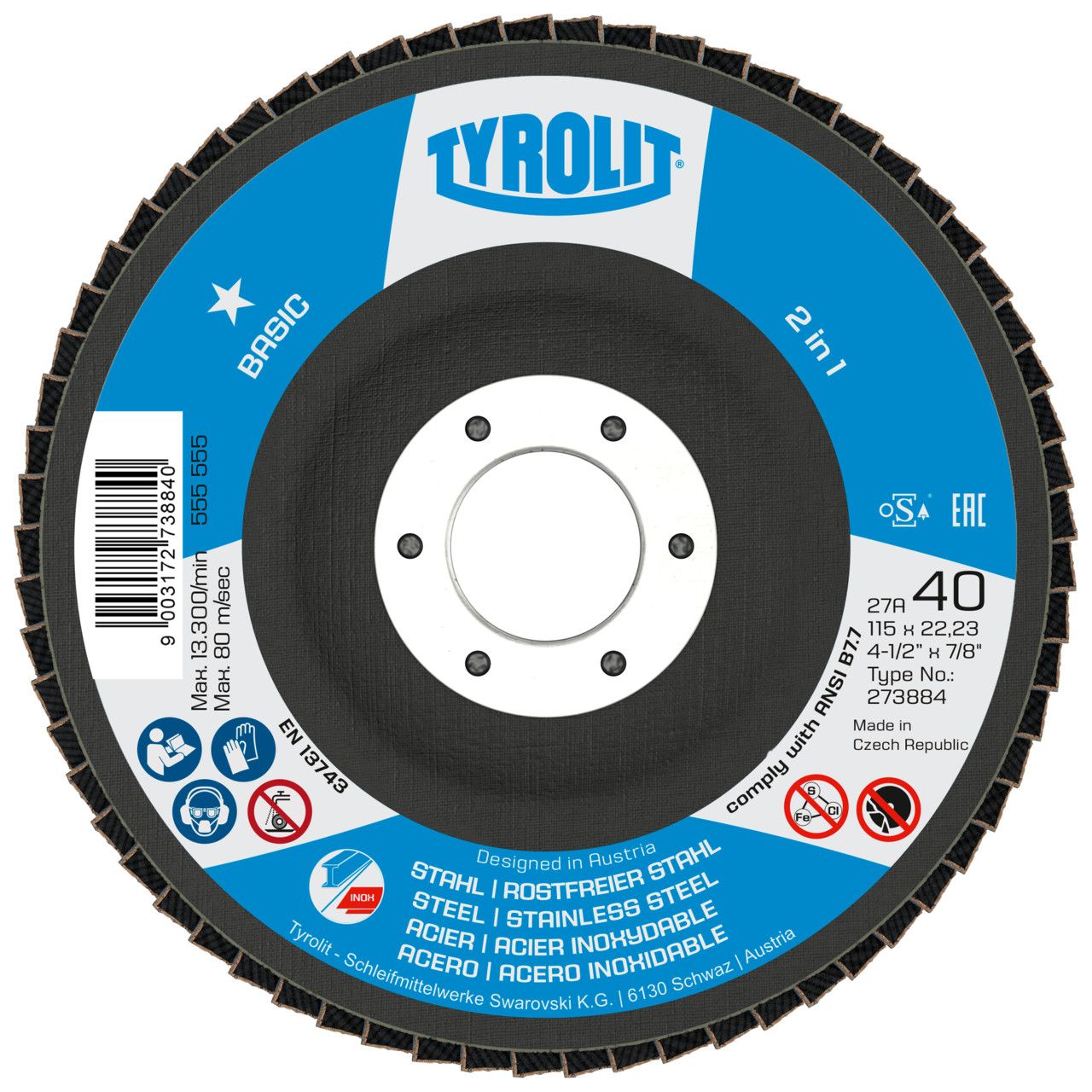 TYROLIT_Faecherscheibe_DxH_150x2223_2in1_fuer_Stahl_Edelstahl_P40_Form_27Ae_-_gekroepfte_Aeusfuehrung_Glasfasertraegerkoerperausfuehrung_Aert._34318393-1_1920x1920